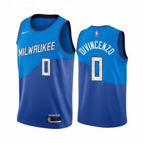 Maillot NBA Milwaukee Bucks Donte DiVincenzo 0 2020-21 City Edition Swingman - Homme